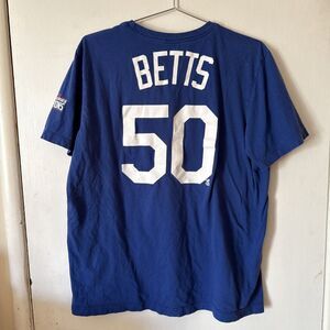 Nike Mookie Betts 50 2020 World Series Jersey T-Shirt | Large